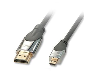 LINDY 41422 CROMO® High-Speed-HDMI®-Kabel mit Ethernet, Typ A/D, 2m - Monitorkabel mi