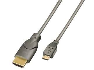LINDY 41565 MHL an HDMI Anschlusskabel, 0,5m - MHL Kabel (Mobile High-Definition Link