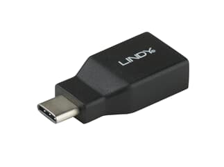 LINDY 41899 USB 3.1 Adapter Typ CM / AF - USB 3.1 Typ C Stecker / Typ A Kupplung