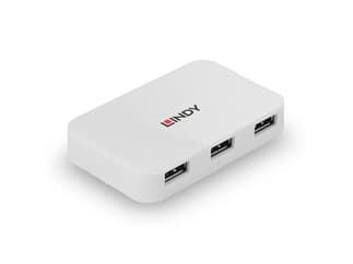 LINDY 43143 4 Port USB 3.0 Hub  - Zum Anschluss von vier USB 3.0 Geräten