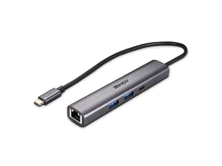 LINDY 43385 - USB 3.2 Gen 2 Typ C Hub & Gigabit Ethernet Konverter