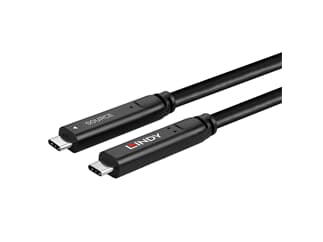 LINDY 43393 - 8m USB 3.2 Gen 1 & DP 1.4 Typ C Hybrid Cable