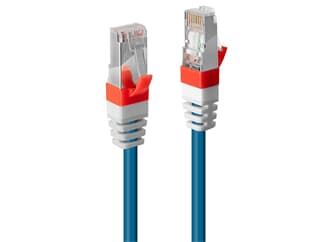 LINDY 45372 0.3m Cat.6A S/FTP LSZH Netzwerkkabel, blau - RJ45-Stecker, 500MHz, Kupfer