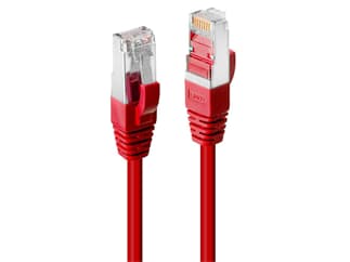 LINDY 45620 0.3m Cat.6 S/FTP LSZH  Netzwerkkabel, rot - RJ45-Stecker, 250MHz, Kupfer,