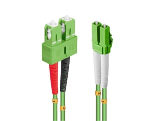 LINDY 46320 1m LWL-Kabel LC/SC, 50/125µm OM5 - LC Stecker an SC Stecker