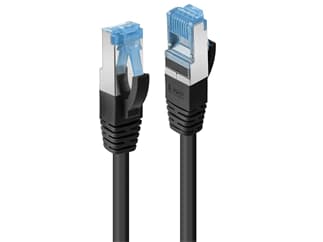 LINDY 47179 2m Cat.6A S/FTP LSZH Network Cable, Black - RJ45-Stecker, 500MHz, Kupfer,