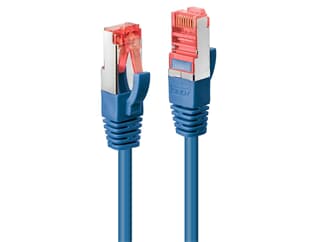 LINDY 47715 0.3m Cat.6 S/FTP  Netzwerkkabel, blau - RJ45-Stecker, 250MHz, Kupfer, 27A