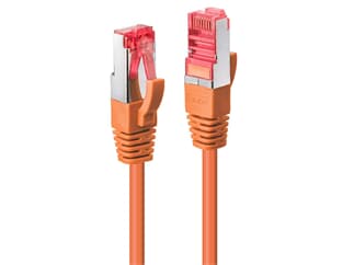 LINDY 47806 0.5m Cat.6 S/FTP  Netzwerkkabel, orange - RJ45-Stecker, 250MHz, Kupfer, 2