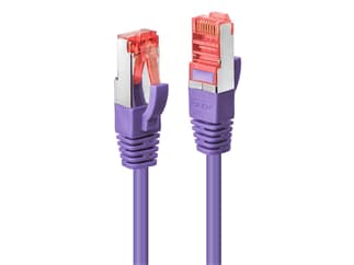 LINDY 47820 0.3m Cat.6 S/FTP  Netzwerkkabel, violett - RJ45-Stecker, 250MHz, Kupfer,