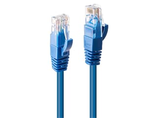 LINDY 48015 0.3m Cat.6 U/UTP  Netzwerkkabel, blau - RJ45-Stecker, 250MHz, Kupfer, 24A