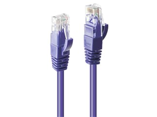 LINDY 48128 15m Cat.6 U/UTP  Netzwerkkabel, violett - RJ45-Stecker, 250MHz, Kupfer, 2