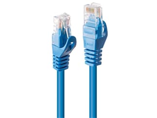LINDY 48170 0.3m Cat.6 U/UTP  Netzwerkkabel, blau - RJ45-Stecker, 250MHz, CCA, 26AWG