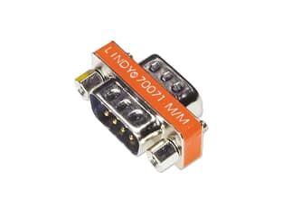 LINDY 70071 Mini-Adapter 9 pol. Sub-D-Stecker an 9 pol. Sub-D-Stecker - Sub-D Mini-Ad