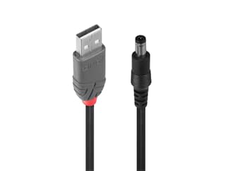 LINDY 70268 Adapterkabel USB A St - DC 5,5/2,1mm St - Adapterkabel ermöglicht den Ans