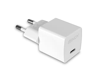 LINDY 20W Typ C PD Charger, Euro Stecker