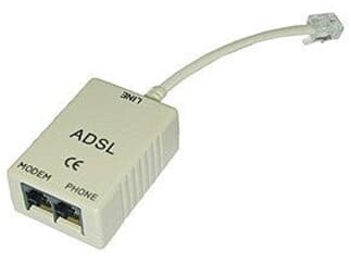 LINDY 75109 ADSL-Splitter, (3x RJ11) - ADSL-Splitter internationale Version