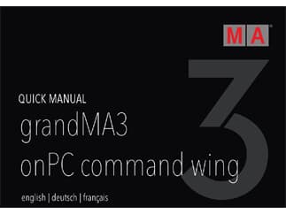 MA Lighting MA Quick Manual für grandMA3 onPC command wing