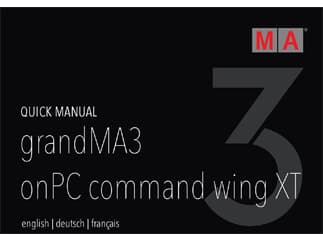 MA Lighting MA Quick Manual für grandMA3 onPC command wing XT