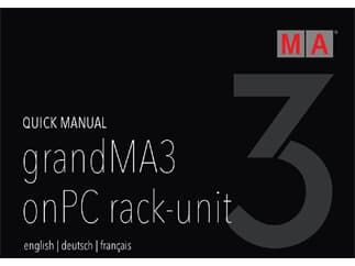 MA Lighting MA Quick Manual für grandMA3 onPC rack-unit
