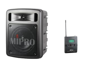 Mipro MA-303SB-T 1-Kanal Taschensender Set 1 x MA-303SB Tragbares Lautsprechersystem,1 x ACT-32T U