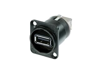 NEUTRIK NAUSB-W-B Reversibler USB-Adapter (Typ A&B), schwarz, D-Gehäuse