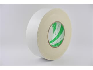 Nichiban Gaffa Tape 50 m, 19mm, Weiß- Gewebe, Premium, PE-beschichtet