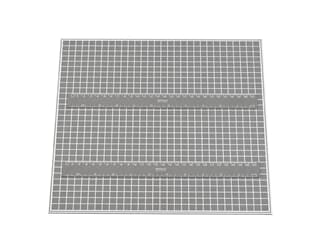 Novoflex Metallgrundplatte (magnetisch) für MS-MACRO-REPRO 31x31cm - Linienraster, 18