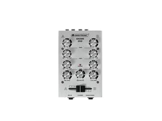 OMNITRONIC Gnome-202 Mini-Mixer silber 2-Kanal-DJ-Mixer