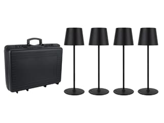 Showtec EventLITE Table-RGBW - SET - RGBW IP54 Batterie-LED-Lampe mit Touch-Dimmer - schwarz