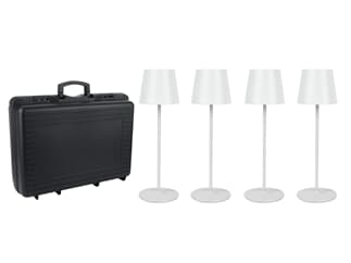 Showtec EventLITE Table-SW - SET - WW– NW IP54 Batterie-LED-Lampe mit Touch-Dimmer - weiß