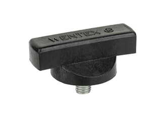 Wentex P&D Rotary Knob for Drape Support, M10x12 (Vorhanghalterung), schwarz