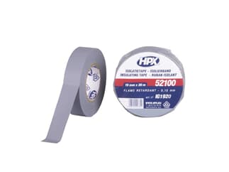 HPX PVC-Isolierband 52101, Grau, 19 mm / 20 m