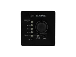 DAP SC-WP1, Wand-Bedienfeld für SC-5.2 Signalwahlschalter - schwarz