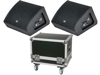 DAP-Audio M12 BUNDLE, 2x aktiver Monitorlautsprecher 12" inkl. CASE