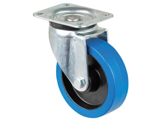 Showgear Drehbares blaues Rad - 125 mm - ohne Bremse
