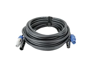 DAP FP-21 LIGHT Hybrid Cable - Power Pro & 5-pin XLR - DMX / Power, 10 m, schwarz