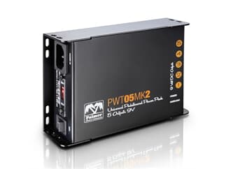 Palmer MI PWT 05 MK 2 - Universelles 9V-Netzteil für Pedalboards 5 Ausgänge