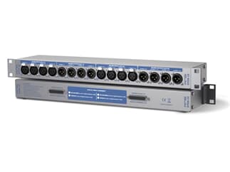 RME DTOX-32 - Universal AES/EBU Breakout Box, 2 x Sub-D 25-pin <-> 8 x XLR Input and 8 x XLR Output Internal Sync Cable, AEB's and HDSP(e) Cards, internal 3-pin Tascam <-> Yamaha Pinout-Converter, 1