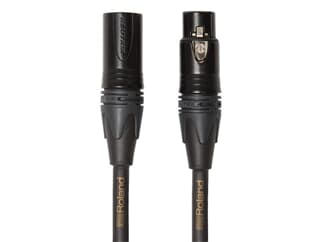 ROLAND RMC-GQ10 - Mikrofonkabel in Studioqualität mit vier Leitungskabeln und vergoldeten NEUTRIK XLR-Anschlüssen (XLR 3-pol female / XLR 3-pol male / 3,00m) - in schwarz