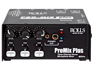 Rolls MX54s 3-Kanal Stereo Mic Mini-Mixer
