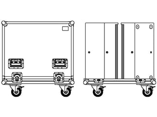 Seeburg Flightcase for 2 units A6 / TSM12 + accessories