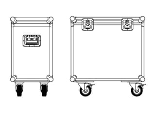 Seeburg Flightcase for 2 units A4 / TSM10 + accessories