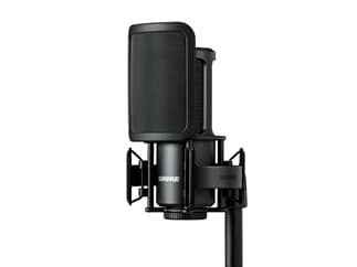 Shure SM4-K-Kit Kondensator Großmembranmikrofon Kit mit Spinne, Poppfilter und Koffer