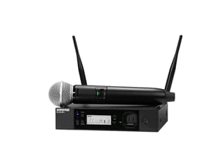 SHURE GLXD24R+E/SM58-Z4, Digitales Funksystem zur Rackmontage mit SM58® Gesangsmikrofon