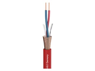 Sommer Cable Mikrofonkabel Club Series MKII, 2 x 0,34 mm², PVC Ø 6,50 mm, rot