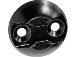 SAFETEX Zurrpunkt für Bodenschienenanker Aluminium, schwarz eloxiert, Durchmesser 45 mm