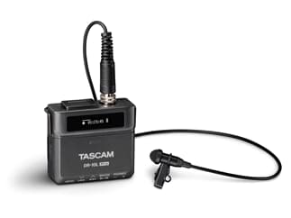 Tascam DR-10L Pro - 32-Bit-Float-Audiorecorder mit Lavalier-Mikrofon