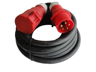 Ultralite CEE Kabel 32A, 5pol, 5x6.0mm², 05m H07RN-F 5 G 6 / Bals Stecker & Buchse: 32A 5pol rot