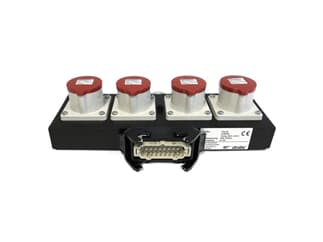 Splittbox zum Anschluß v. 4 Motoren,Harting->CEE4p, Motorcontroller-Zubehör