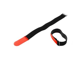 Adam Hall Accessories VR 5080 RED - Hook and Loop Cable Tie 800 x 50 mm red